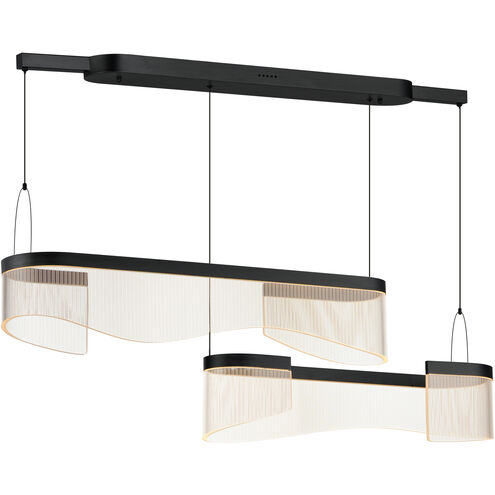 Sonata LED 47.25 inch Black Linear Pendant Ceiling Light