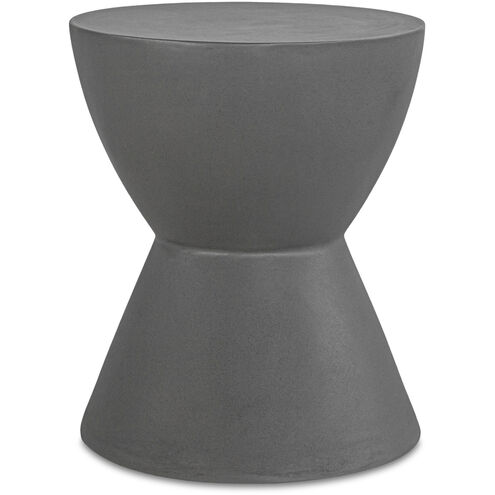 Hourglass 18 inch Grey Outdoor Stool