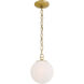 Marbelle 1 Light 7.25 inch Legacy Brass Pendant Ceiling Light