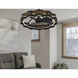 Pembroke LED Dark Bronze Ceiling Fan Light