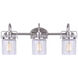 Madison 3 Light 25 inch Brushed Nickel Vanity Light Wall Light