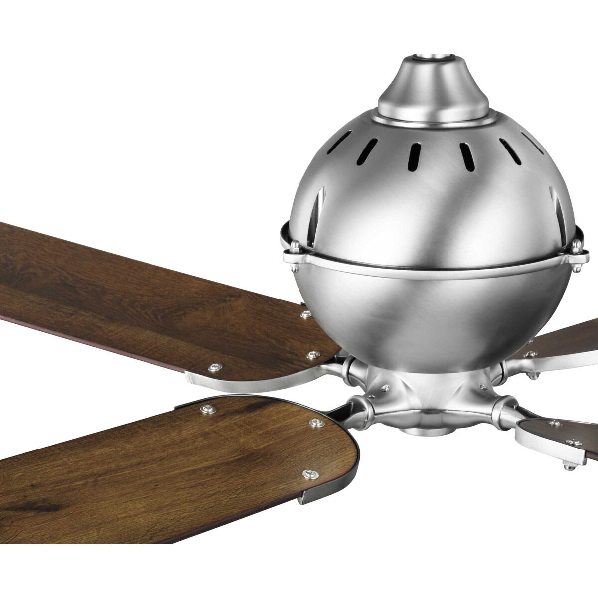 Royer 56 inch Antique Nickel with Chestnut Blades Ceiling Fan