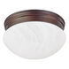 Scott 1 Light 7.5 inch Burnished Bronze Flush Mount Ceiling Light