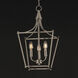 Clifton 3 Light 11.5 inch Satin Nickel Single Pendant Ceiling Light