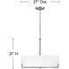 Hayes 4 Light 27 inch Brushed Nickel Chandelier Ceiling Light