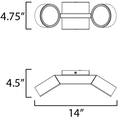 Embrace Wall Sconce Wall Light in Black
