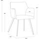 Griffin November Grey / Bravo Cognac Dining Armchair