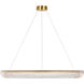 C&M by Chapman & Myers Pierce 1 Light 40 inch Burnished Brass Chandelier Ceiling Light