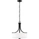 Kemal 3 Light 16 inch Midnight Black Pendant Ceiling Light