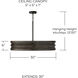 Dunn 4 Light 30 inch Espresso Stain and Black Chandelier Ceiling Light