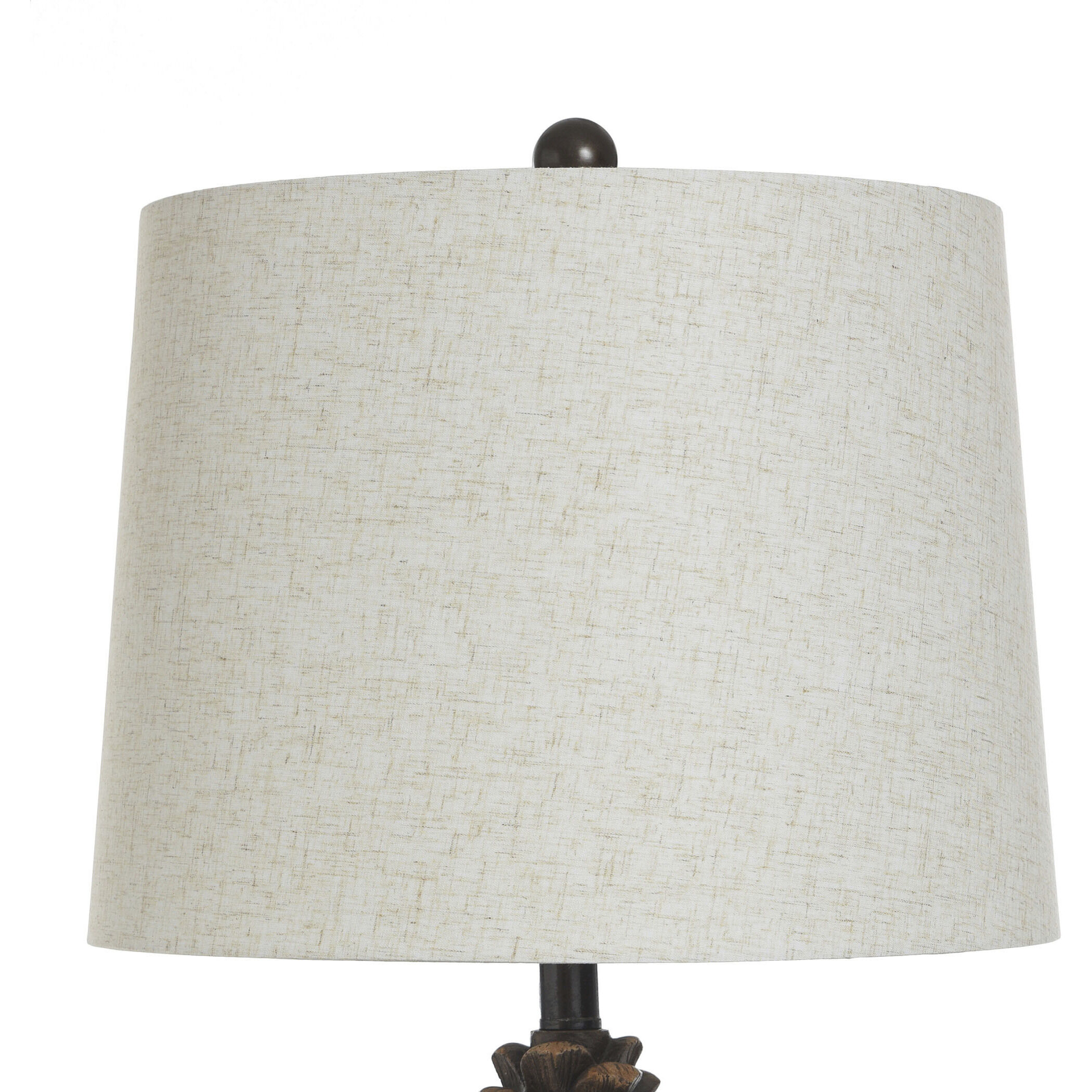 Roanoke 30.75 inch 150 watt Roanoke Brown and Heathered Cream Table Lamp Portable Light