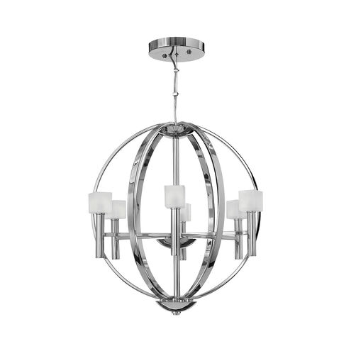 Mondo 6 Light 22 inch Polished Chrome Chandelier Ceiling Light