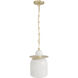 Westwood LED 8 inch Brushed Brass Pendant Ceiling Light