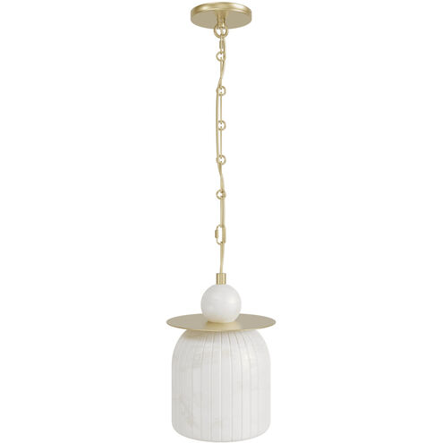 Westwood LED 8 inch Brushed Brass Pendant Ceiling Light