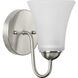 Classic 1 Light 5 inch Brushed Nickel Bath Vanity Wall Light