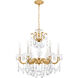La Scala 6 Light Heirloom Gold Chandelier Ceiling Light in Radiance