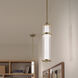 Riven LED Champagne Bronze Mini Pendant Ceiling Light
