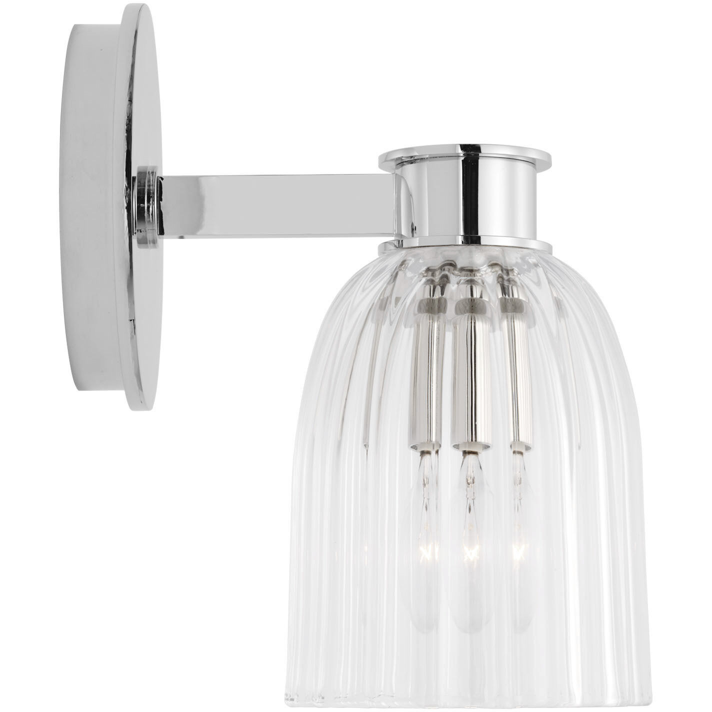 AERIN Asalea LED 5 inch Polished Nickel Single Sconce Wall Light