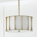 Bodie 3 Light 15 inch Matte Brass Semi-Flush Mount Ceiling Light, Convertible Dual Mount