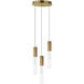 Reeds LED 11.75 inch Gold Multi-Light Pendant Ceiling Light