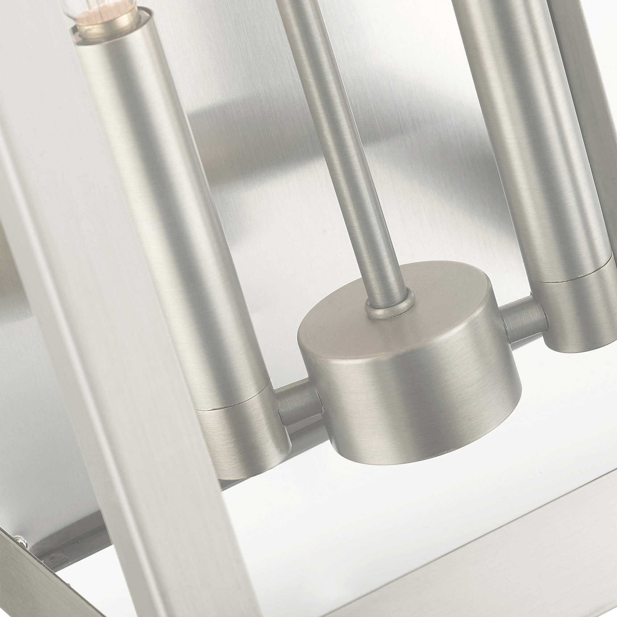 York 2 Light 16 inch Brushed Nickel Outdoor Wall Lantern