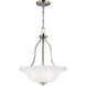 Emmons 3 Light 17.75 inch Brushed Nickel Pendant Ceiling Light