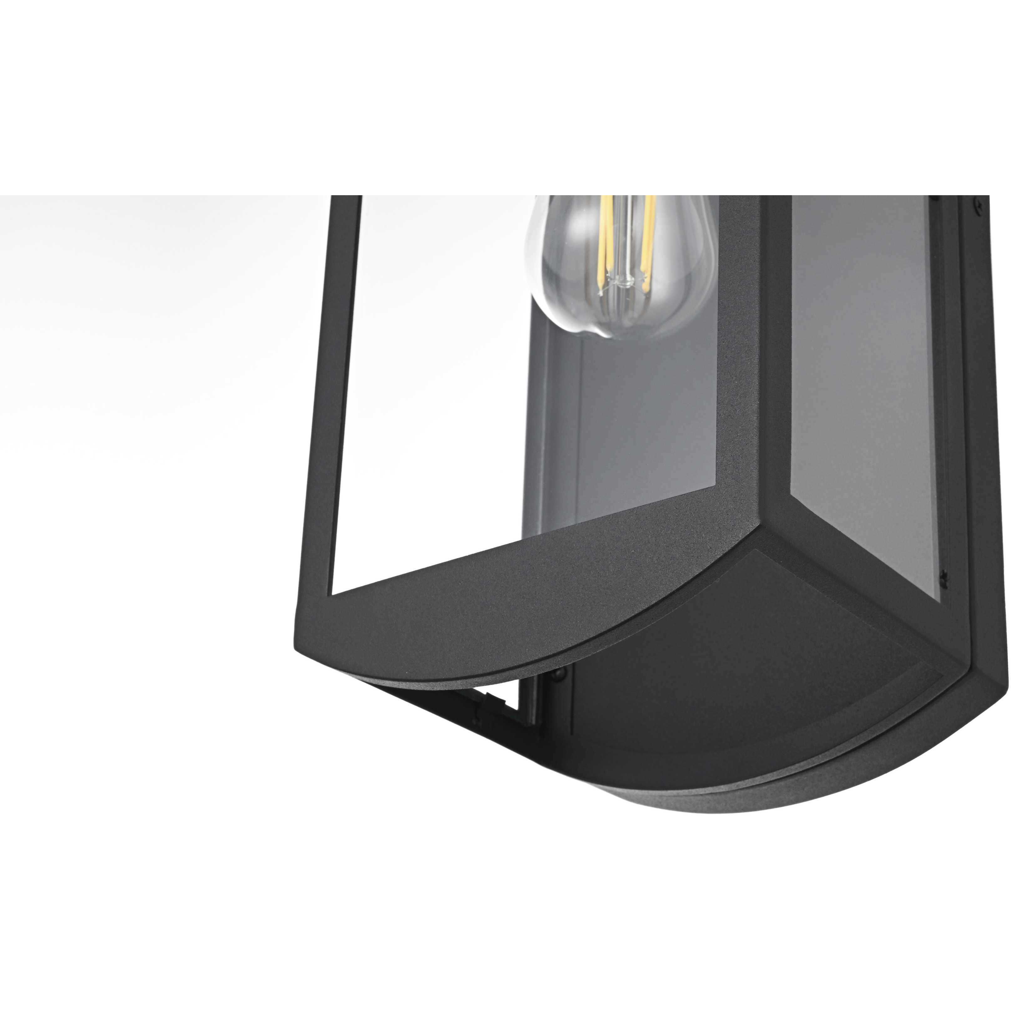Miles 1 Light 16 inch Black Outdoor Wall Sconce