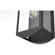 Miles 1 Light 16 inch Black Outdoor Wall Sconce