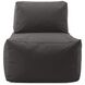 Seascape Charcoal Outdoor Pouf Chair Cover