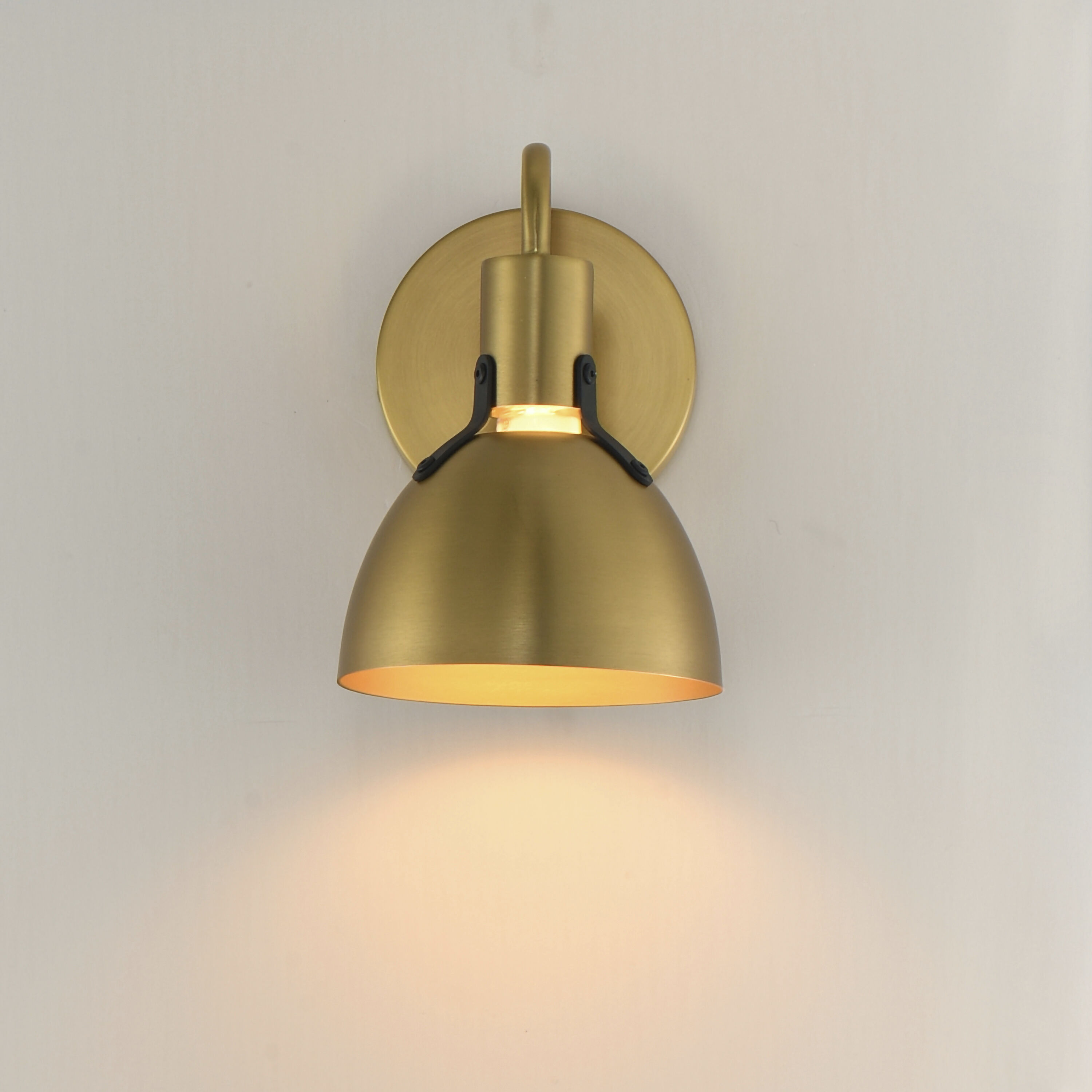Dusk 1 Light 6 inch Satin Brass Bath Vanity Wall Light