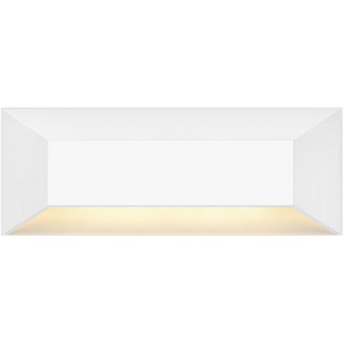 Nuvi 12v 2.60 watt Matte White Landscape Deck Sconce, Rectangular
