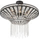 Fantania 8 Light 36 inch Matte Black Chandelier Ceiling Light