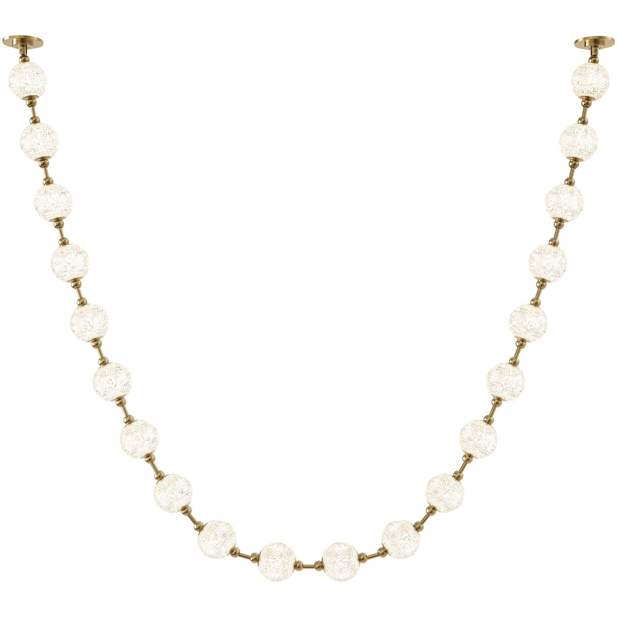 Marni Pendant Ceiling Light in Natural Brass