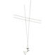 K Jane 1 Light 12 Satin Nickel Low-Voltage Track Head Ceiling Light in 24 inch
