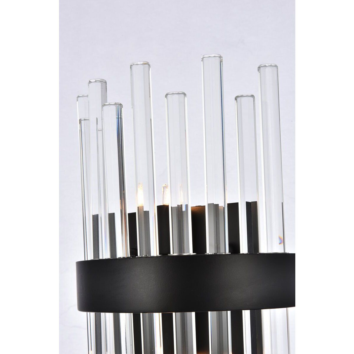 Dallas 2 Light 8 inch Black Bath Sconce Wall Light