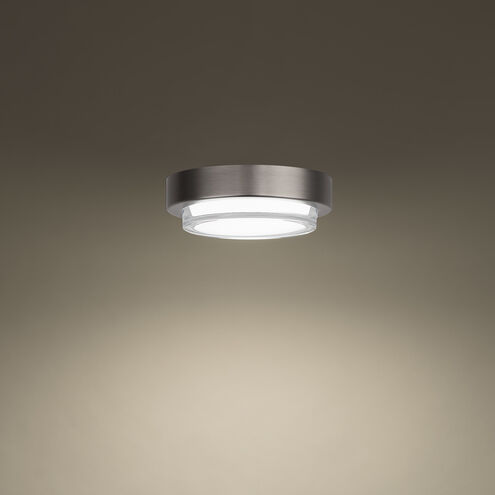 Kind LED 8 inch Brushed Nickel Flush Mount Ceiling Light in 2700K