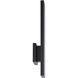 Stag LED 2.5 inch Black Outdoor Wall Light in 4000K, dweLED