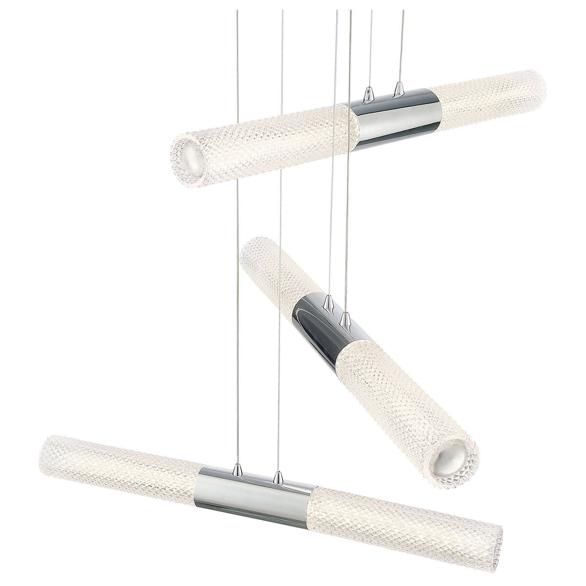 Crossley LED 33 inch Chrome Chandelier Ceiling Light