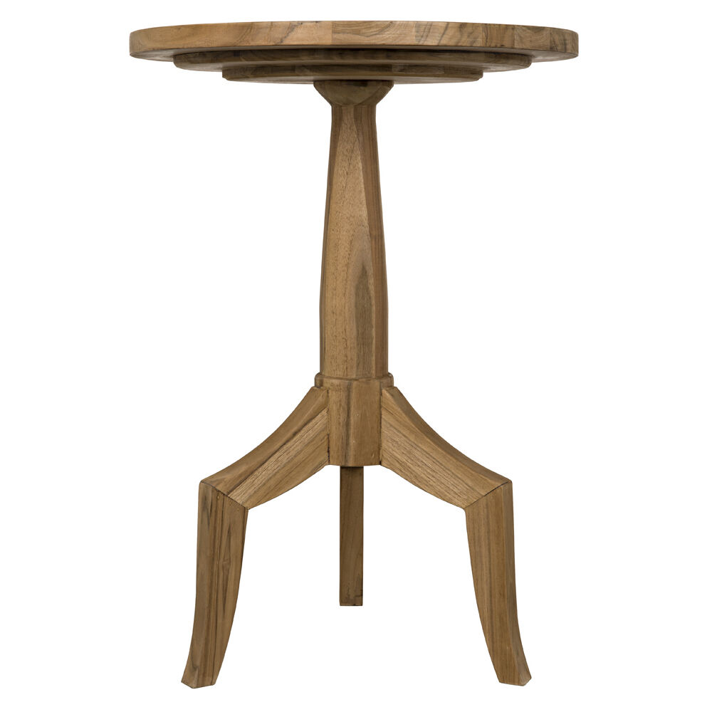 Atomic Teak 29 X 20 inch Clear Coat Semi-Gloss Accent Table