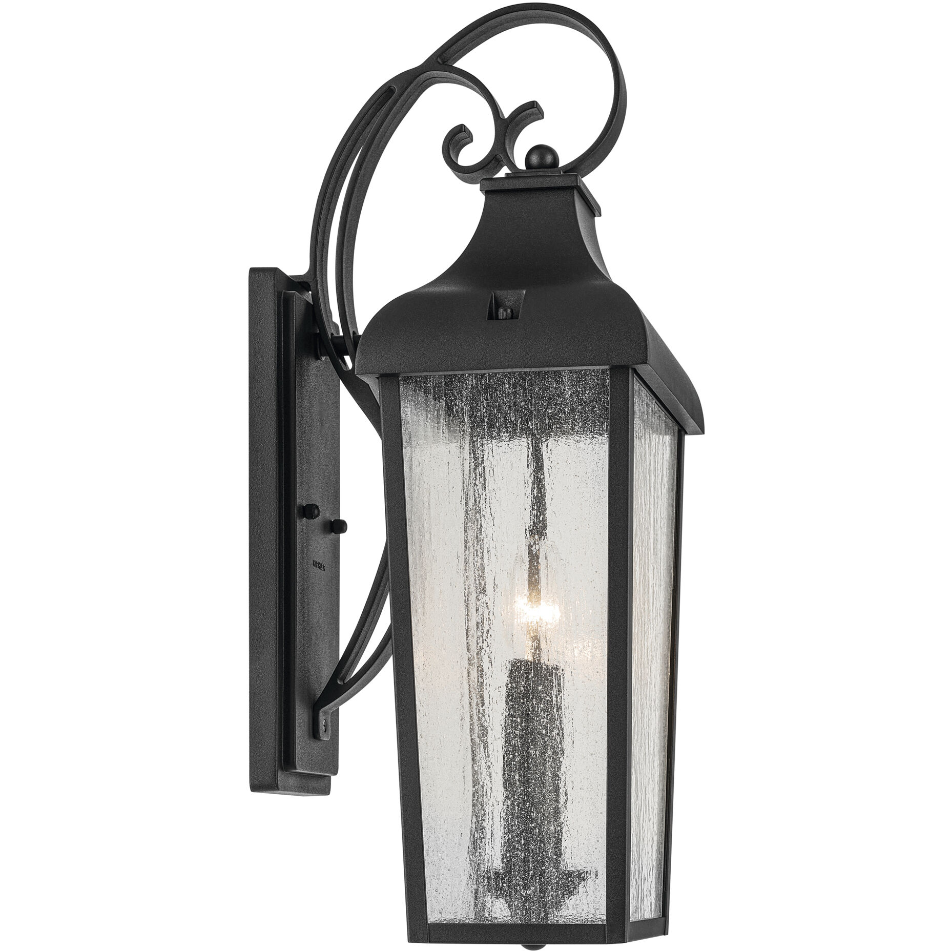 Forestdale 2 Light 21.5 inch Textured Black Outdoor Wall Sconce, Large
