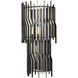 Park Row 3 Light 11 inch Matte Black and French Gold Wall Sconce Wall Light