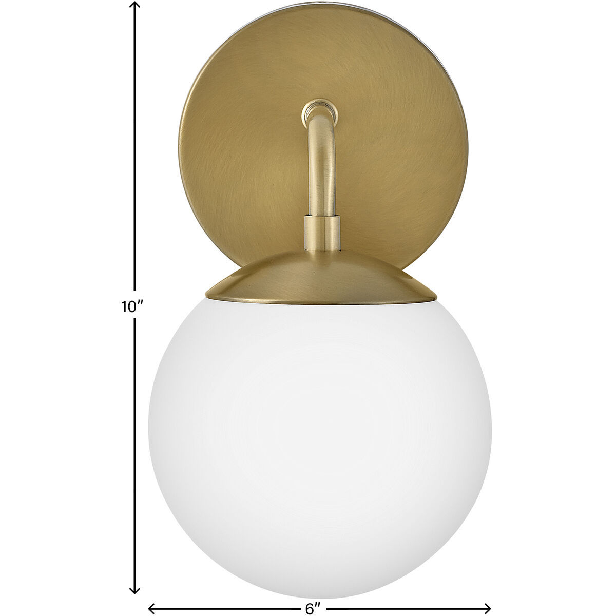Julep LED 7.25 inch Lacquered Brass Bath Light Wall Light
