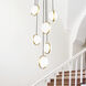 Da Vinci LED 26 inch Medallion Gold Multi Light Pendant Ceiling Light