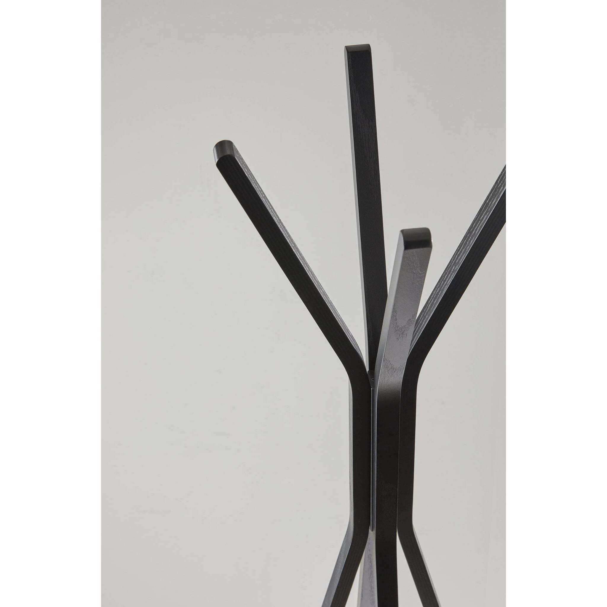 Toby 68 inch Plywood with Black Oak Wood Veneer Coat Rack