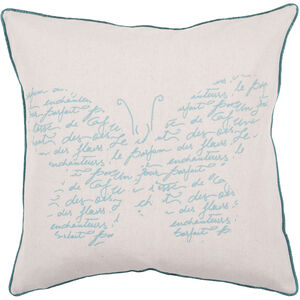 Decorative Pillows 18 inch Teal, Beige Pillow Kit