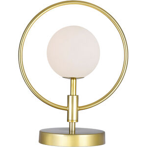 Celeste 12 inch 5.00 watt Medallion Gold Table Lamp Portable Light