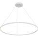 Cerchio LED 47.25 inch White Pendant Ceiling Light