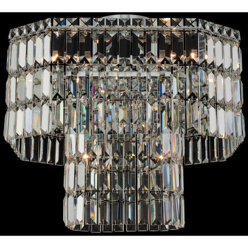 Livelli 6 Light 20 inch Polished Chrome Semi Flush Mount Ceiling Light in Firenze
