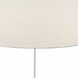 Dalia 28 inch 60 watt Matte White Table Lamp Portable Light