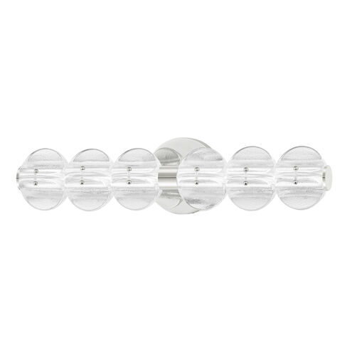 Lindley LED 6.25 inch Polished Nickel Bath Bracket Wall Light
